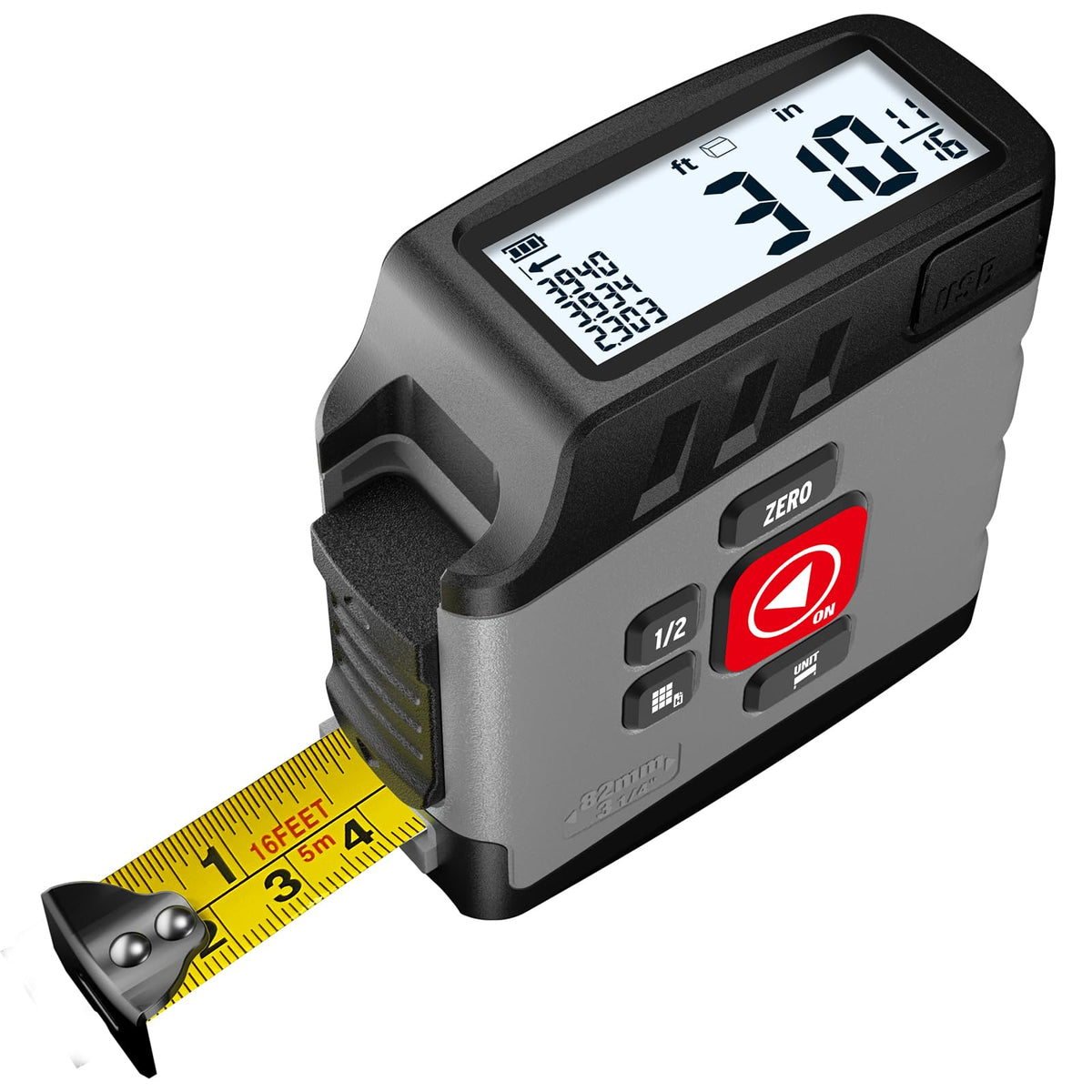 ACPOTEL DT20 provides quick digital readings as you pull the tape