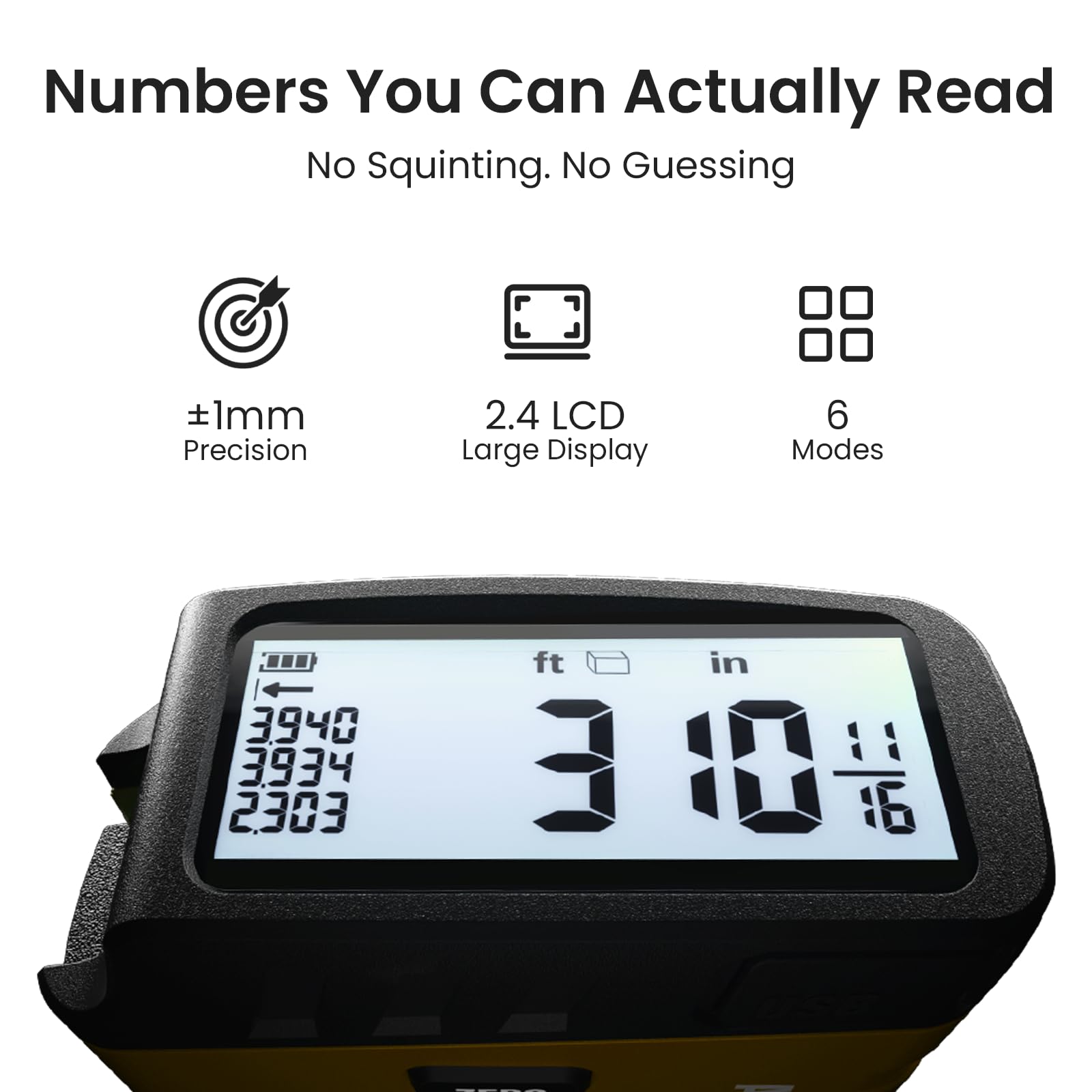ACPotel DT20 rechargeable tape measure ready for extended workdays
