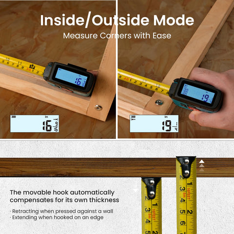 Tape lock prevents slippage for stable readings