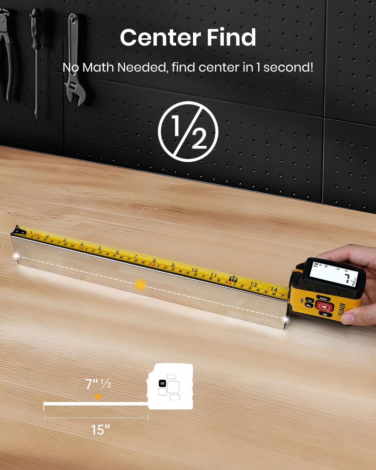 ACPOTEL DT20 unit conversions simplify metric and imperial measurements on demand.