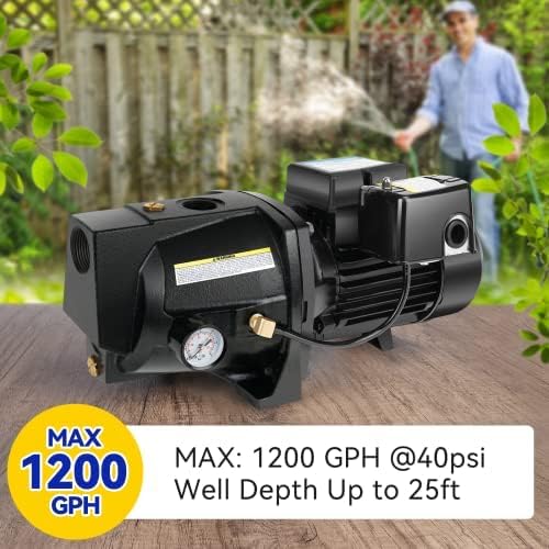 Acquaer dual voltage pump supports 115V or 230V for flexible setups.