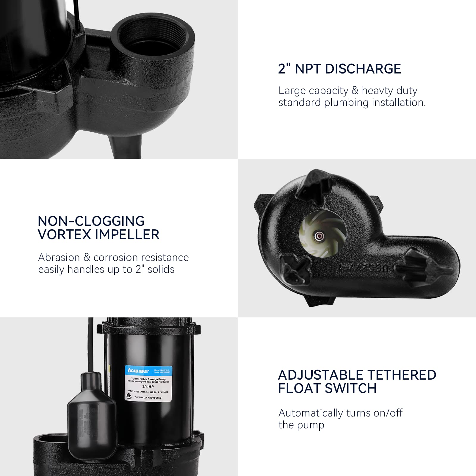 Acquaer 6400 GPH flow capacity in action
