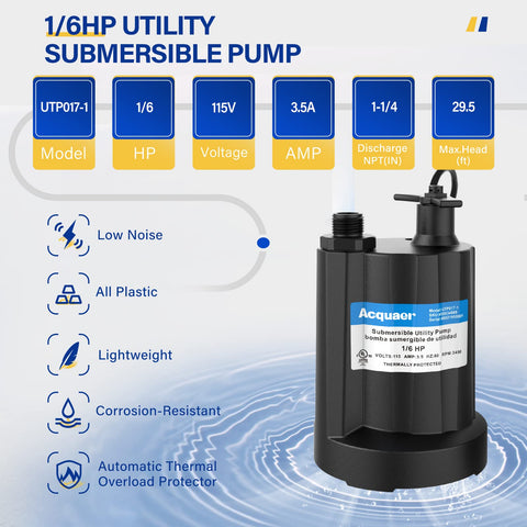 Acquaer thermoplastic housing keeps the unit lightweight and portable.
