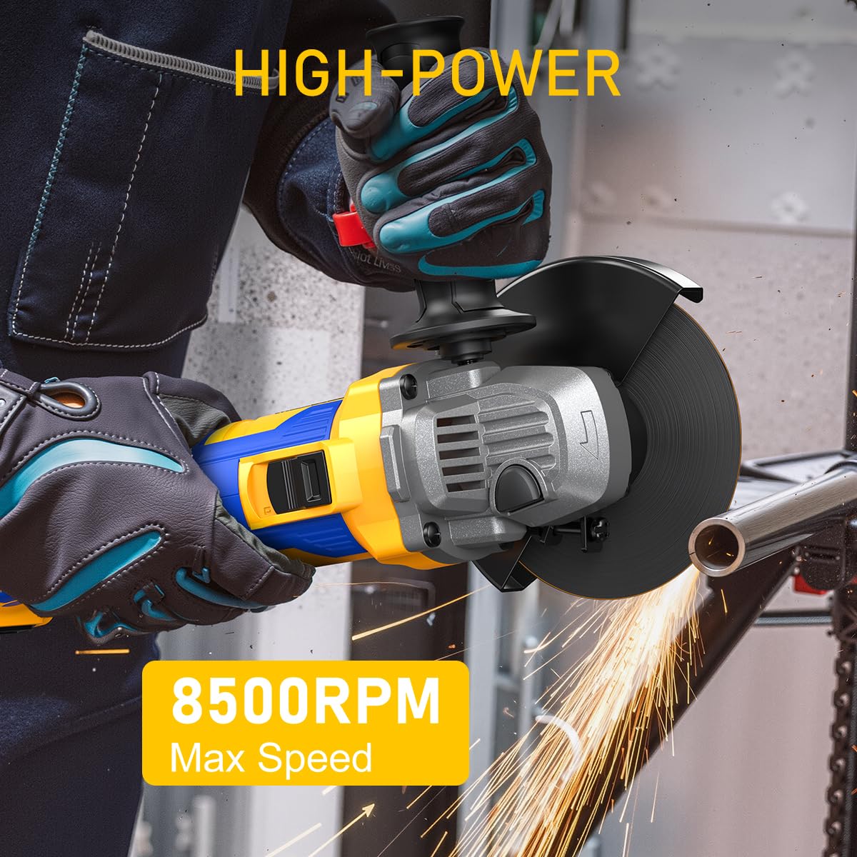 ACROPOW supports 7/8-inch arbor and M14 spindle for diverse blades