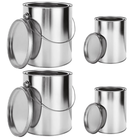 Acrux7 1 gallon paint can with lid and handle for easy transport and storage.