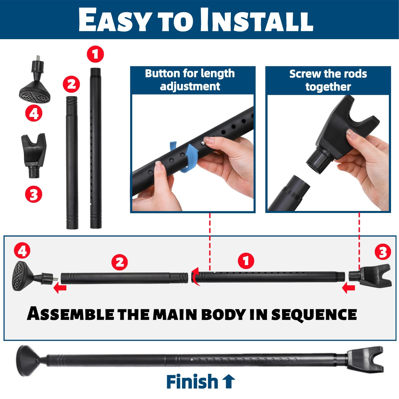 Acshio 32mm tube durable security bar withstands high pressure.