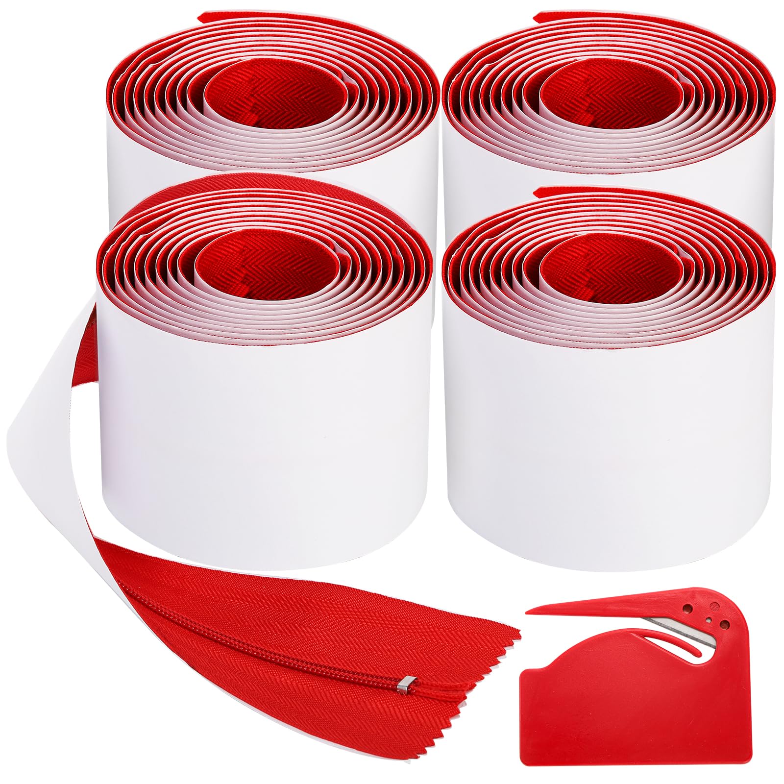 Acshio dust protector zipper roll close-up highlights heavy-duty sealing capability.