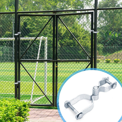 Acshio fence hinge set improving gate swing for garden or ranch gates