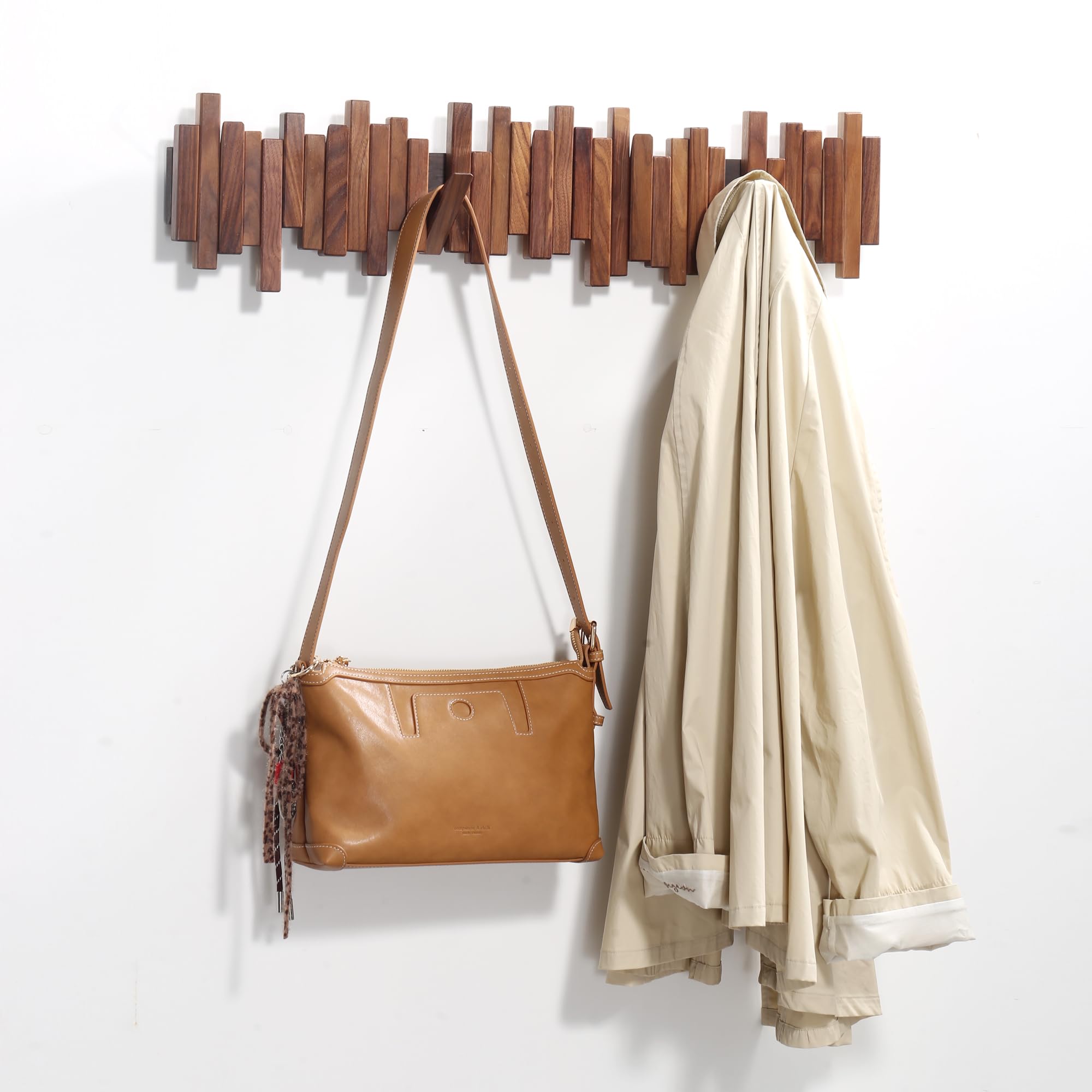 Acsigesn walnut wood grain close-up highlighting craftsmanship and warm finish.
