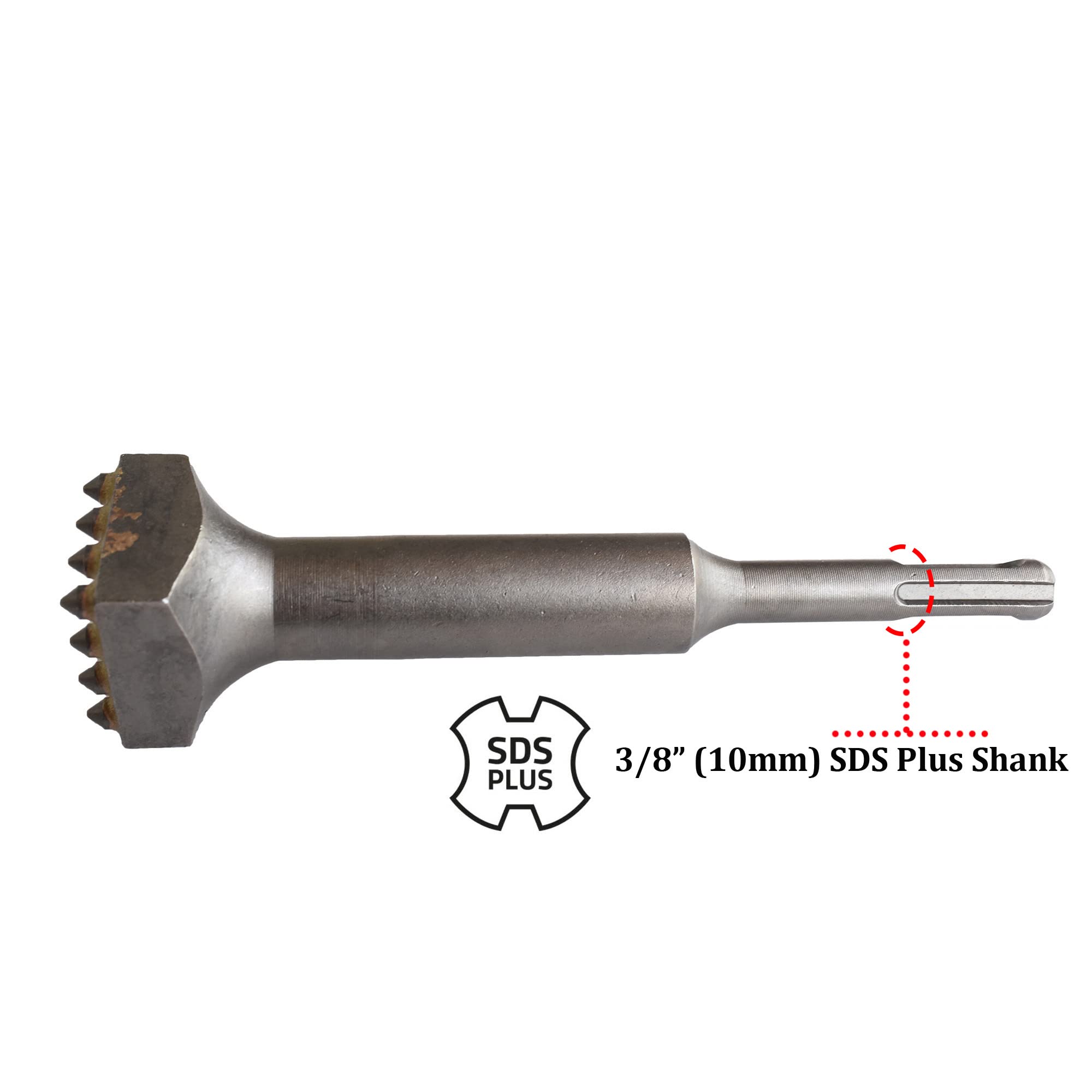 ACTINTOOL 16 carbide teeth close-up for aggressive patch prep