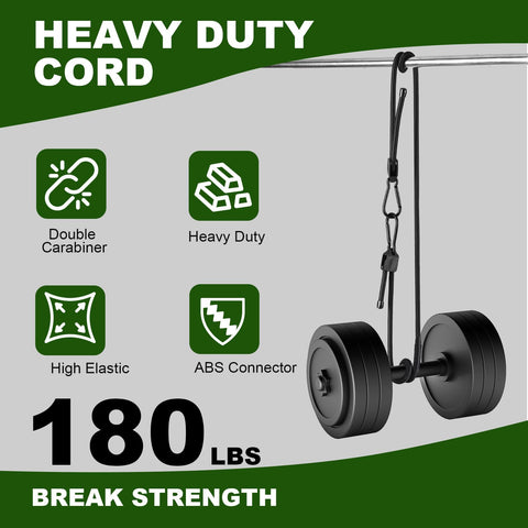 Actmuen natural latex cross-woven cords stretch reliably under load.