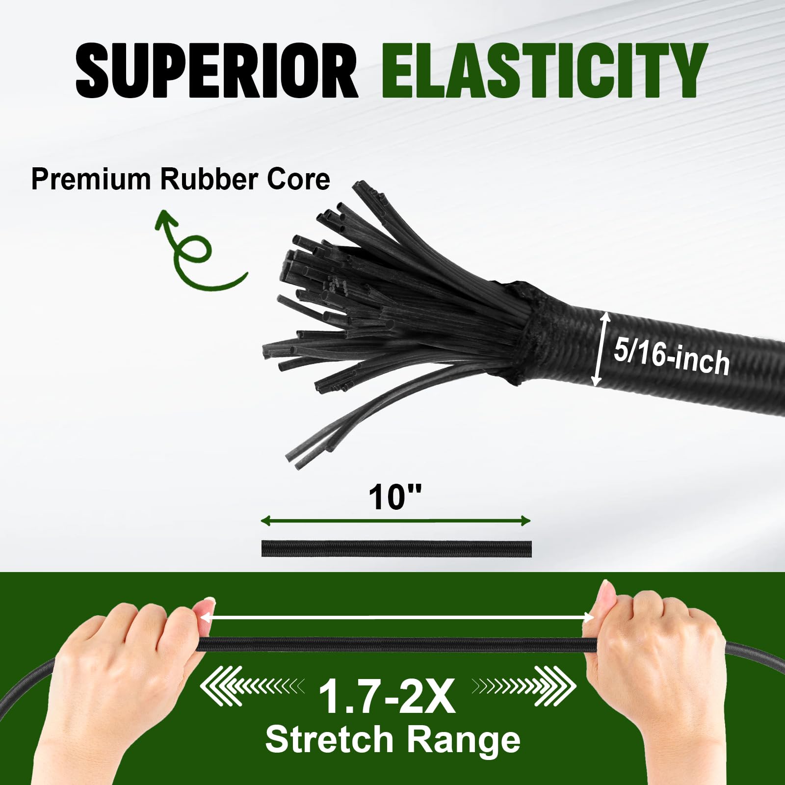 Actmuen bungee cords with hooks simplify tarps, gear, and equipment setups.