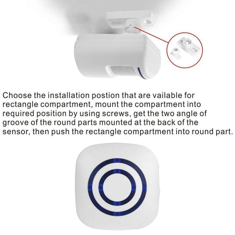 Actpe PIR motion sensor detection provides reliable movement alerts to your receiver.