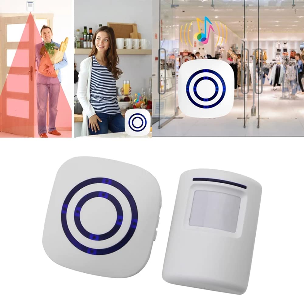 Actpe wall-mount motion sensor blends on exterior walls while detecting movement.
