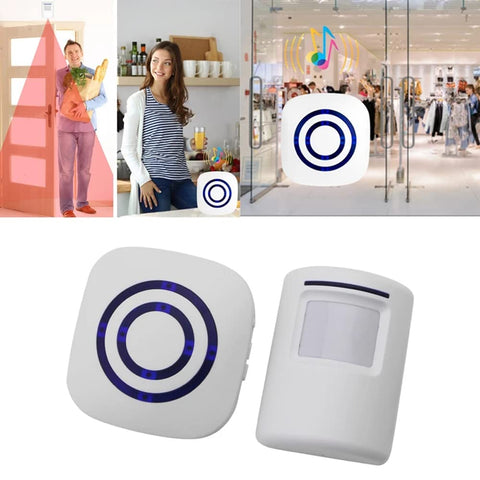 Actpe wall-mount motion sensor blends on exterior walls while detecting movement.