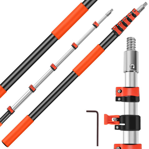ACTREY telescoping pole extended for high reach cleaning tasks