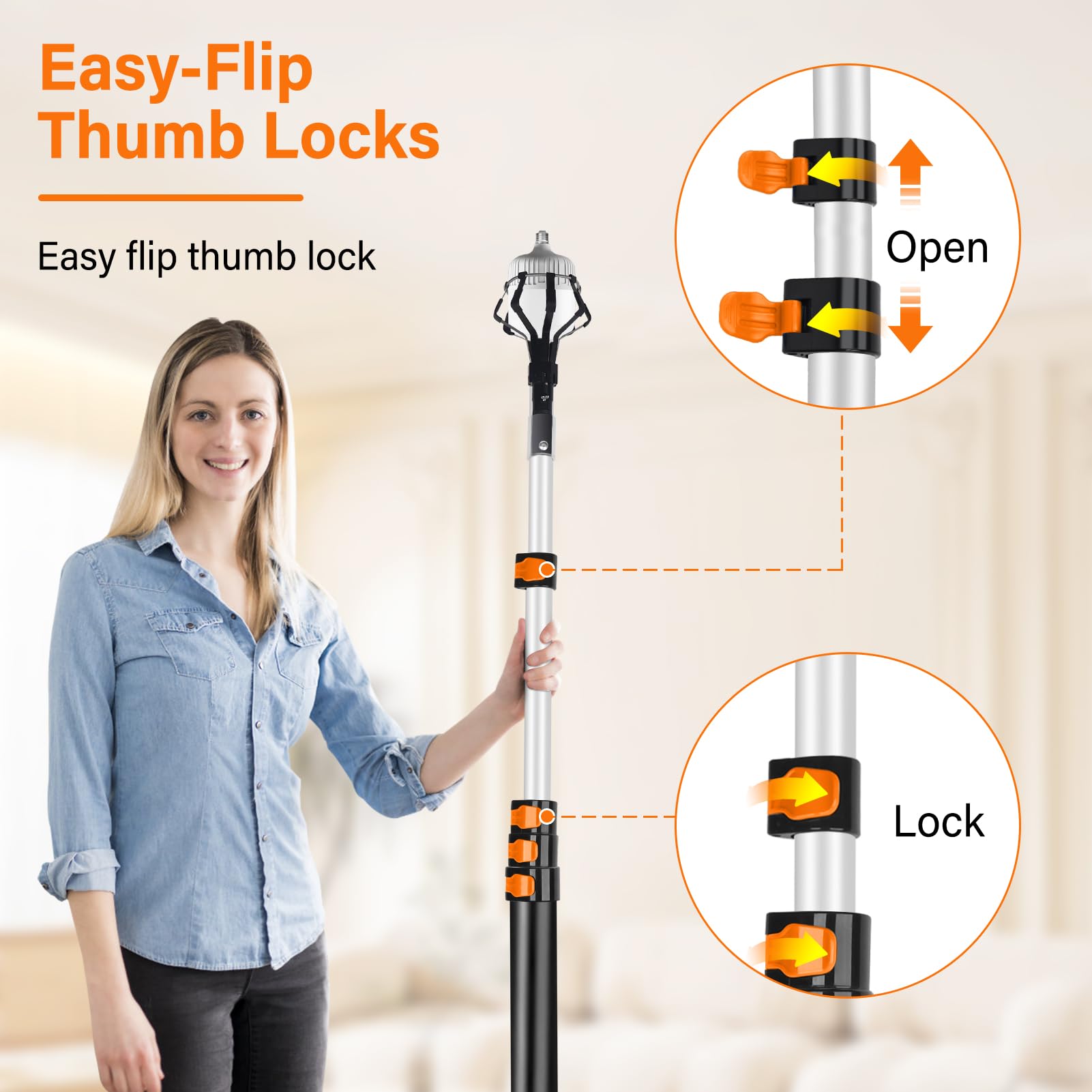 ACTREY small 8-finger cage fits tight spaces while keeping bulbs steady.