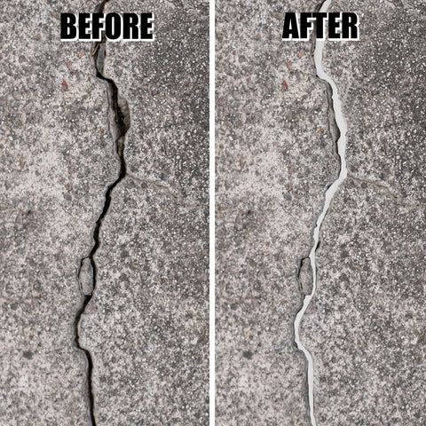 Using Acuteye backer rod to fill cracks in a pavement or wall joint.