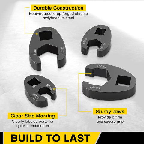 Acymner crowfoot flare-nut wrench 10mm improves access on vehicles