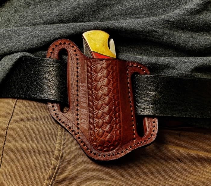 ADAM KNIVES belt-loop sheath for quick, accessible knife carry.