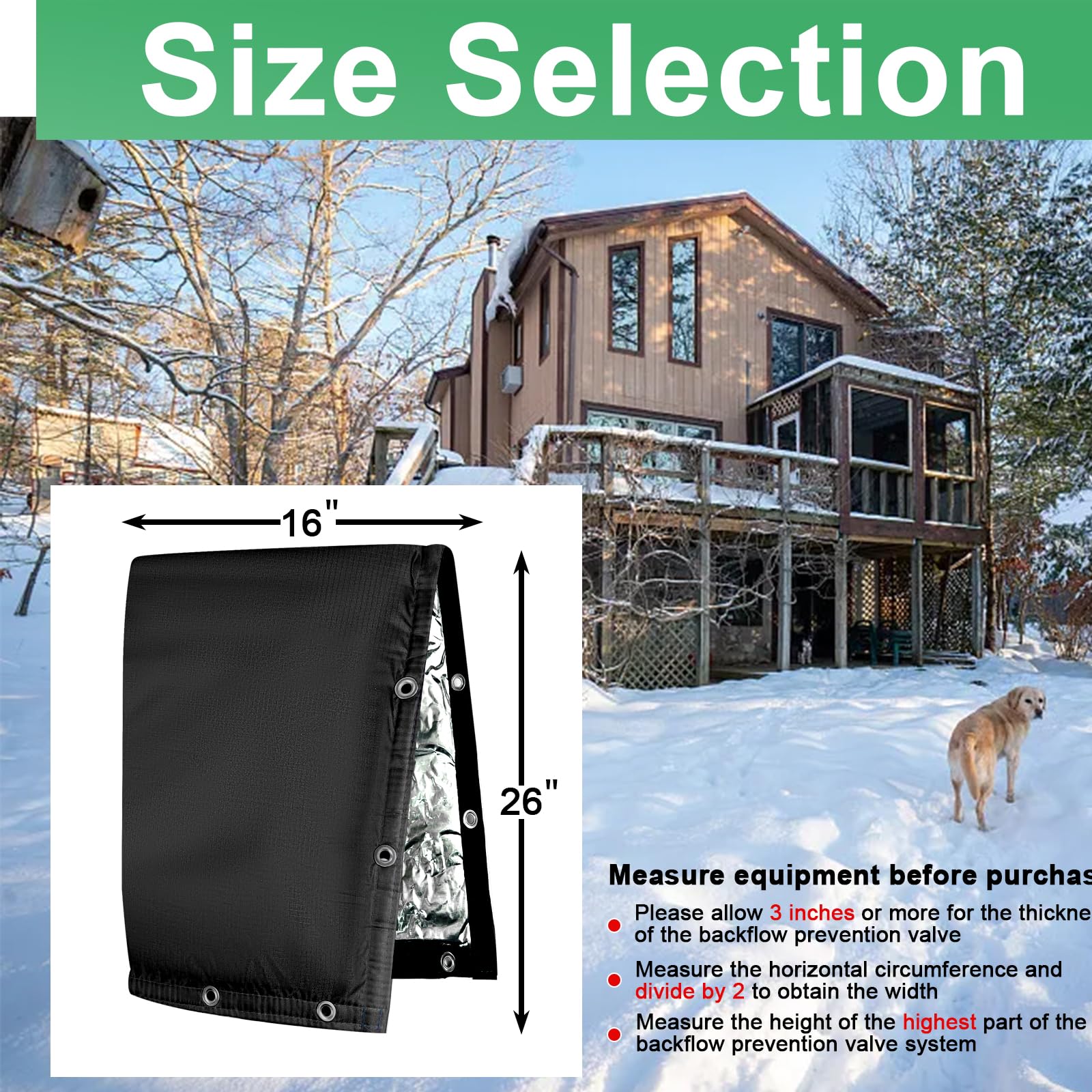 Anti-theft grommets on Adamoss insulated cover for outdoor security