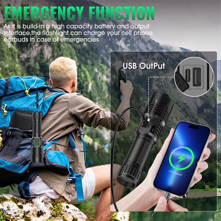 AdamStar 5000mAh rechargeable battery powers long use