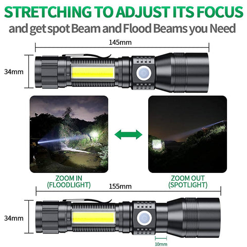 AdamStar UV flashlight belt clip for secure carry during patrols