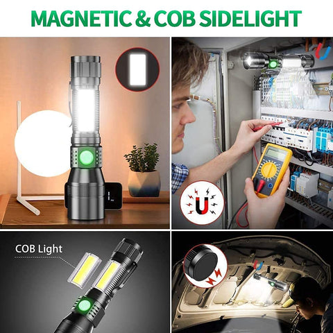 AdamStar UV flashlight COB light for auxiliary illumination on tasks