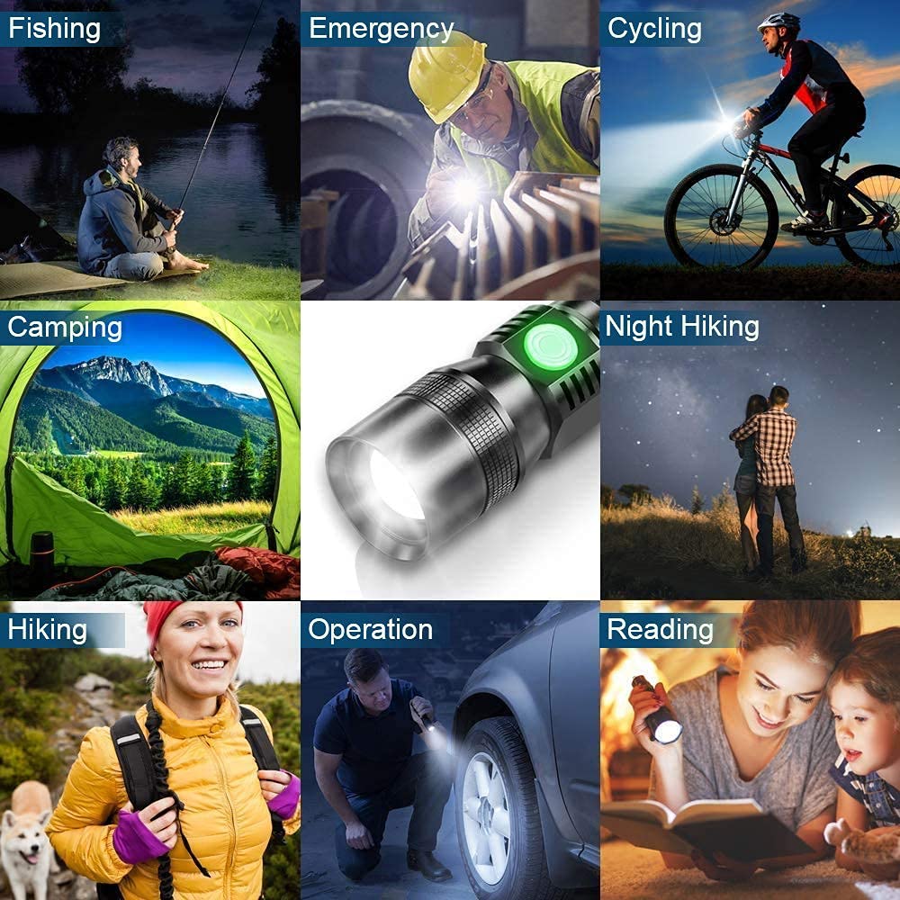 AdamStar UV flashlight kit includes USB cable and user manual