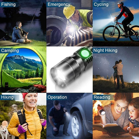 AdamStar UV flashlight kit includes USB cable and user manual
