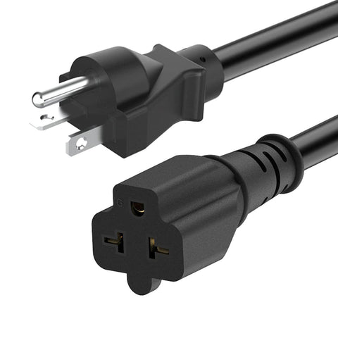 ADCAUDX 6-ft NEMA 5-20P extension cord in black for flexible power reach