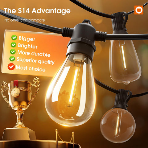 Addlon shatterproof bulbs ensure durable outdoor lighting for gatherings.