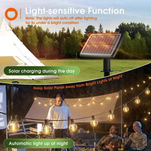 Addlon detachable solar panel enables USB charging for continuous lighting