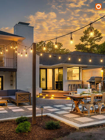 Addlon backyard cafe lighting elevates evenings with timeless charm.