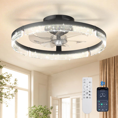 Addlon ceiling fan with remote and light provides flexible cooling for any room.