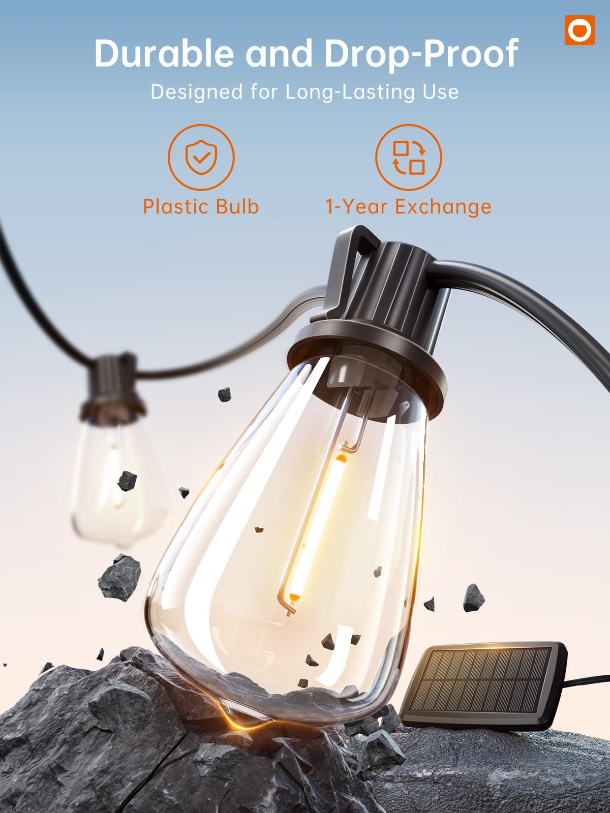 Addlon 11 bulbs with one spare provide classic ambience and easy maintenance.