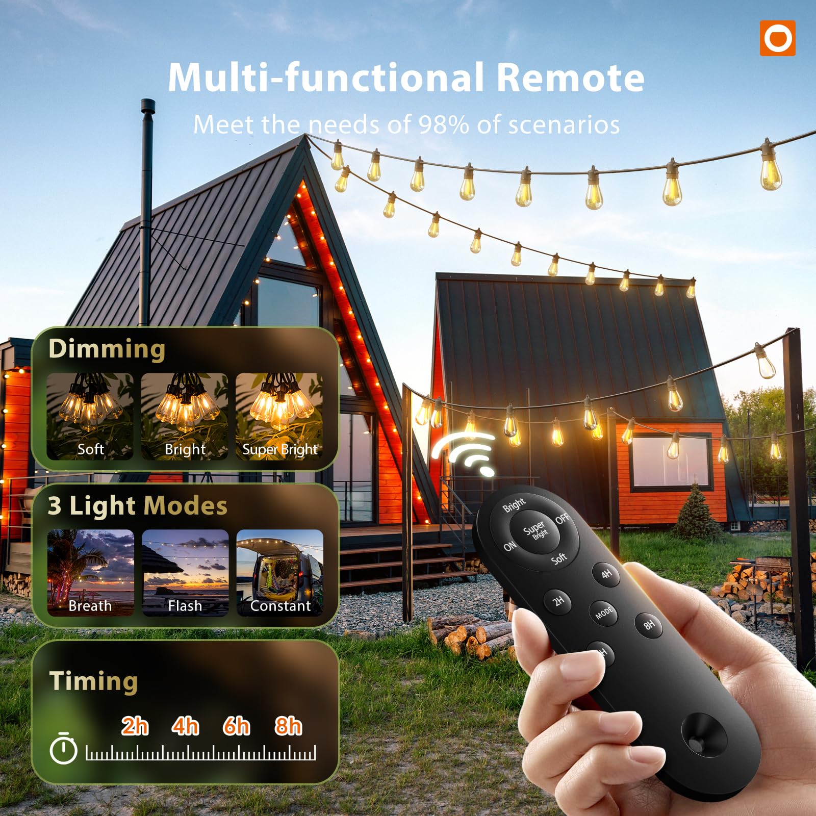 Addlon dimmable LED bulbs provide versatile brightness modes.