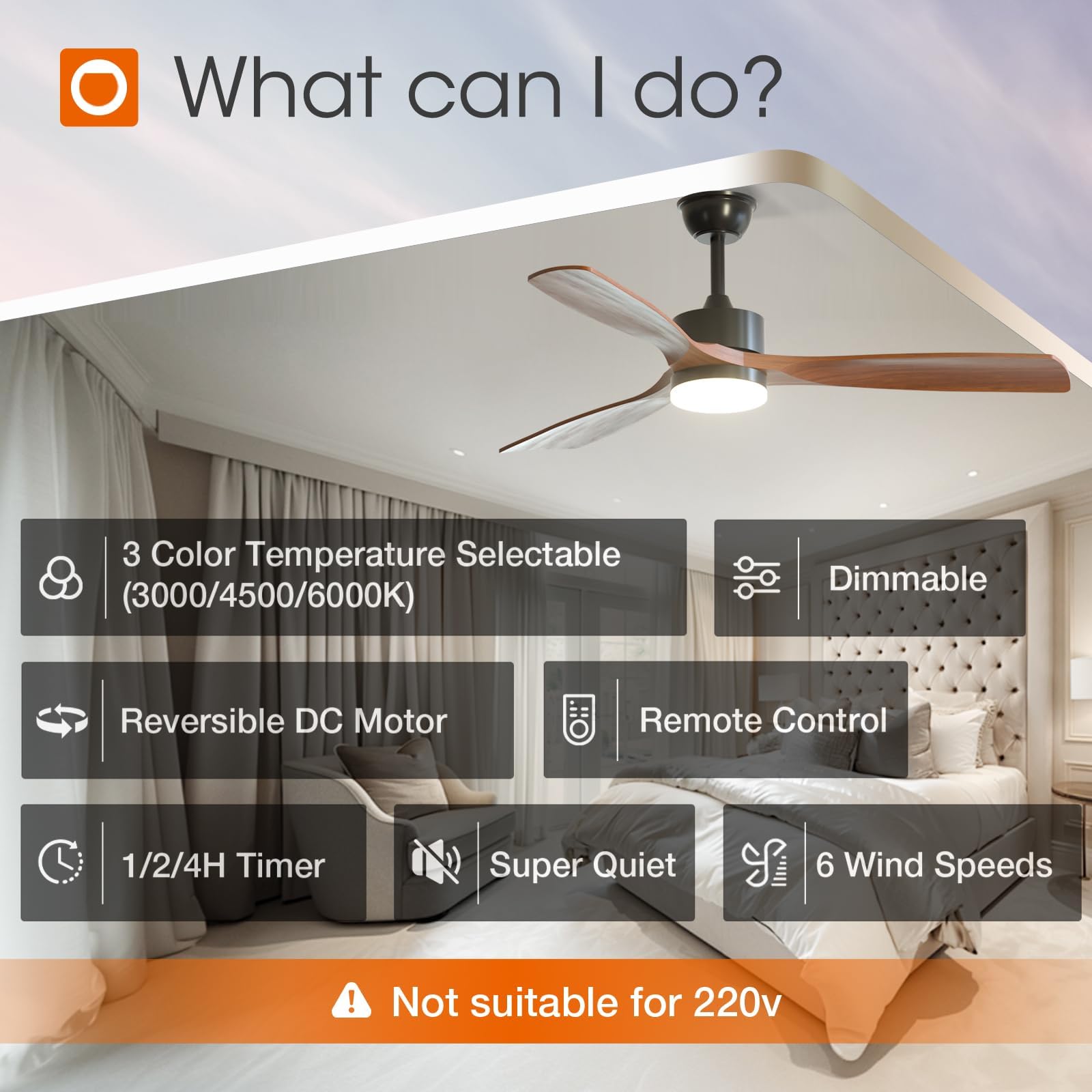 Addlon dimmable light with 3 color temperatures for any mood
