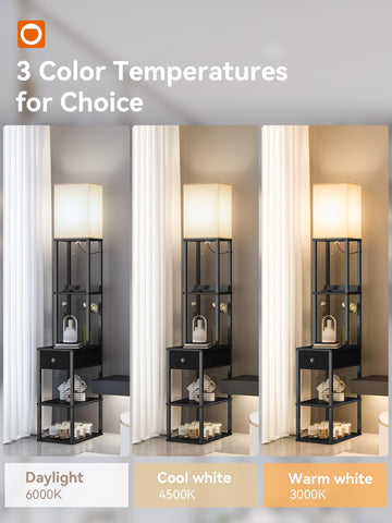 Addlon lamp offers 3 color temperatures for adaptable ambiance in any room.