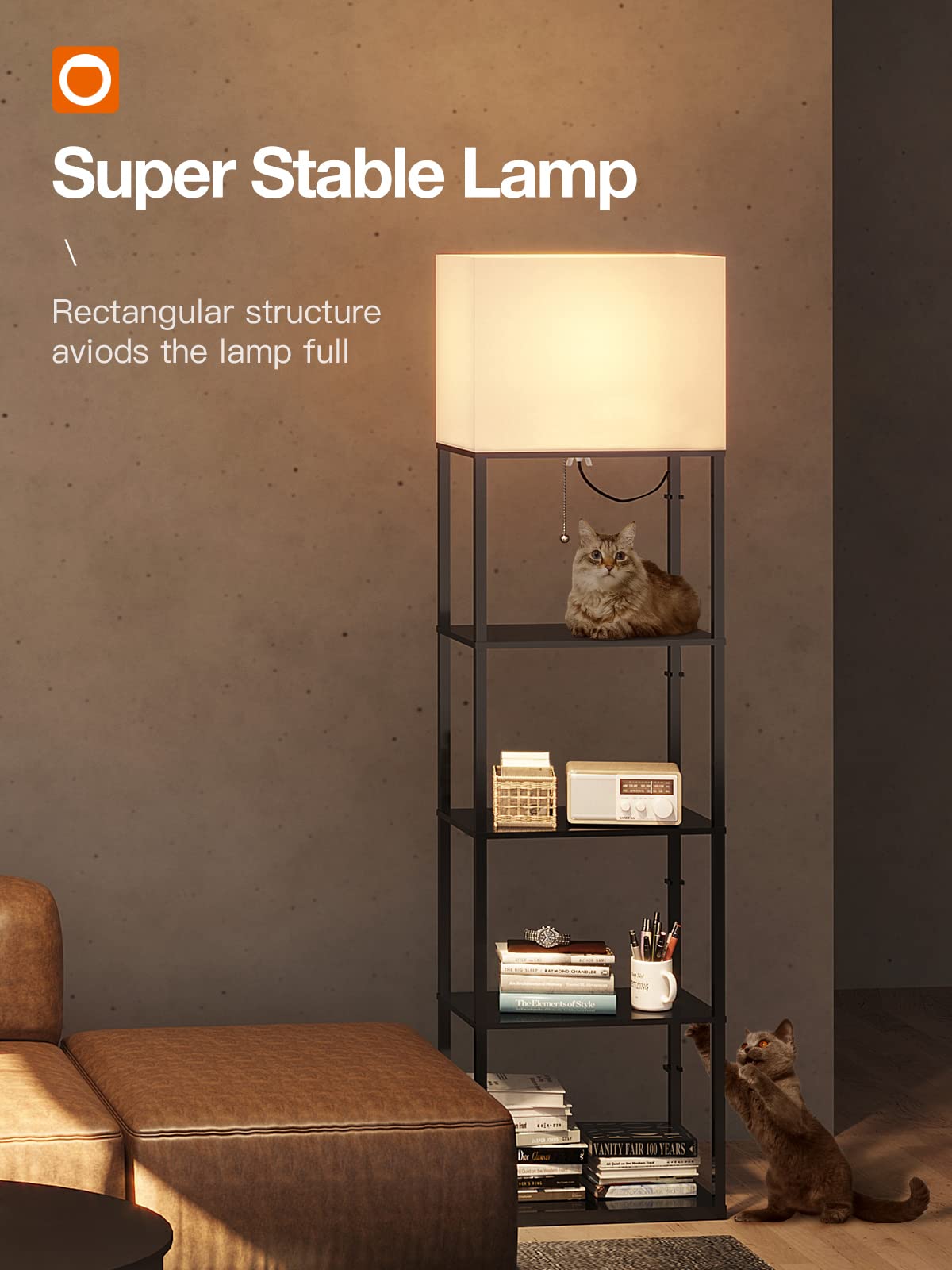Addlon black finish modern design complements living room, bedroom, and office