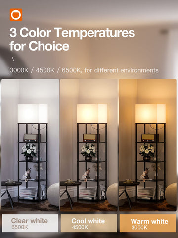 Addlon LED lamp with 3-color temperature for warm to bright task lighting