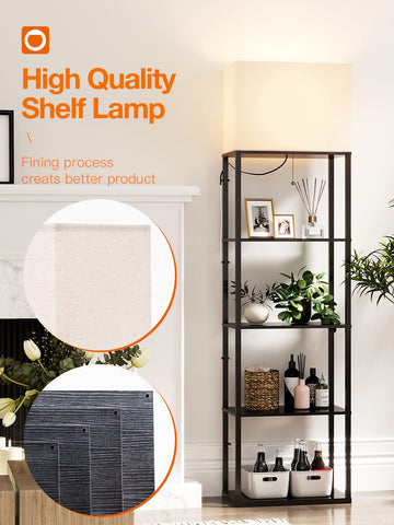 Addlon soft-shade lamp creates cozy ambiance with diffused lighting