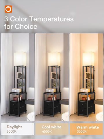 Addlon floor lamp triple light modes for work, relaxation, or bedtime