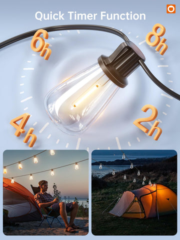 Addlon IP54 waterproof outdoor lights withstand rain and snow while maintaining glow.