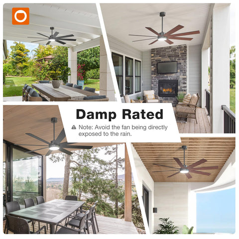 Addlon modern ceiling fan ideal for indoor or covered outdoor spaces