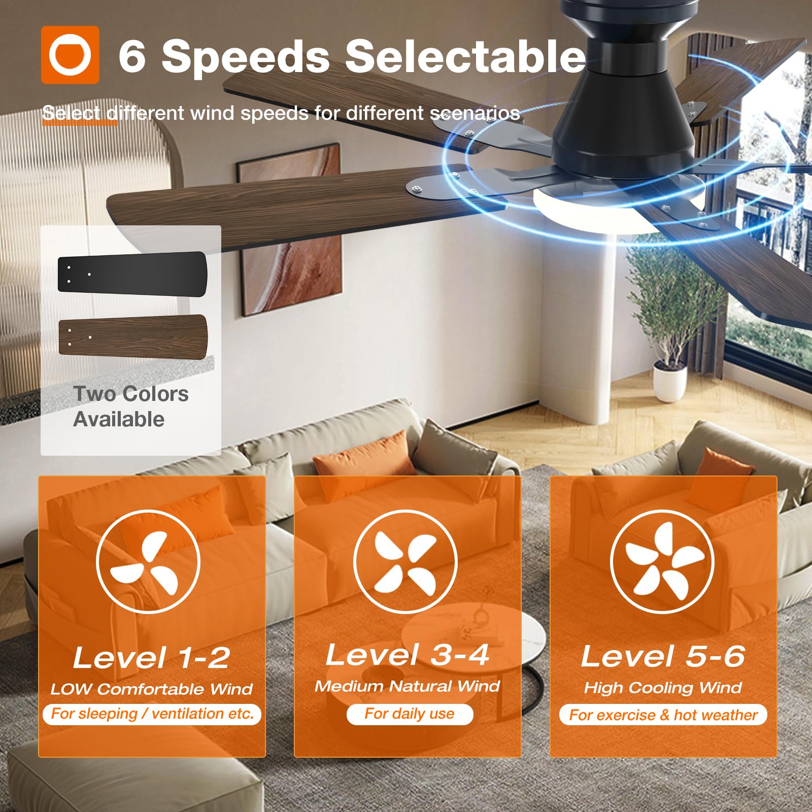 addlon reversible dc motor ceiling fan for year-round comfort and efficiency