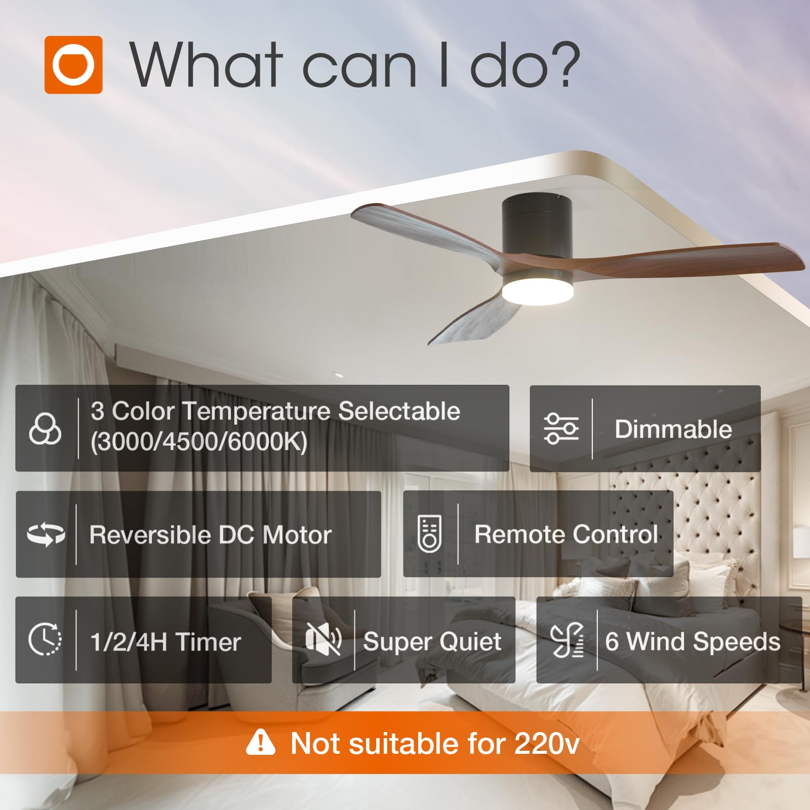 Addlon reversible DC motor enables seasonal airflow adjustments.