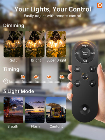 Addlon USB charging option keeps lights powered during cloudy days and quick setup.