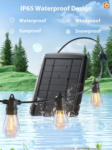 Addlon USB port charging lets you power lights even during overcast days.
