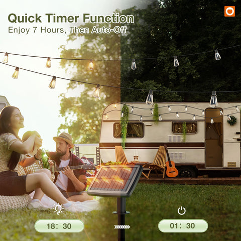 addlon warm ambient lighting for garden and patio nights